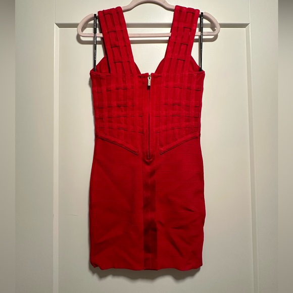 Marciano Red Bandage Bodycon Mini Dress - Picture 2 of 3